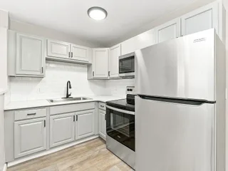 Kitchen at Riverbend Apartments