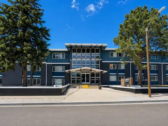 Riverbend Apartments exterior courtyard