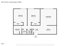 1 Bedroom Apartments floor plan