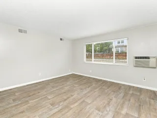 Living room at Riverbend Apartments
